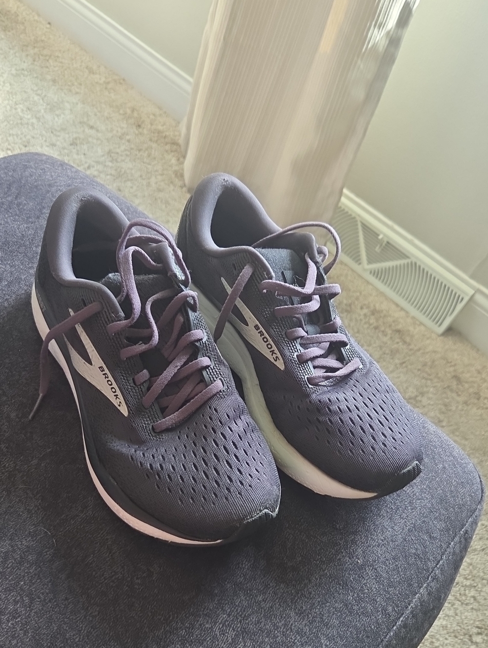 Brooks Ghost 16 Dark Purple-Grey Running Shoes